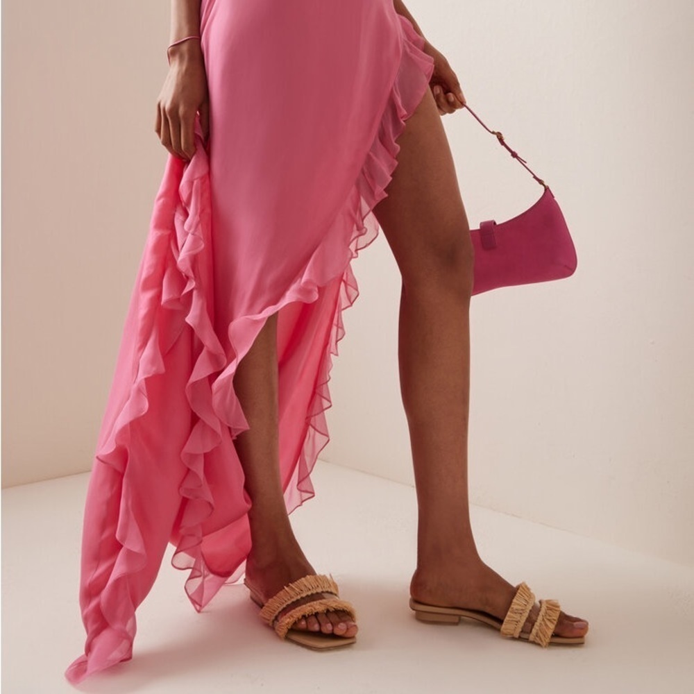 Cult‎ Gaia Malfi Straw Trimmed PVC Sandals 9 39